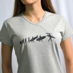Evolution  Feminina Cinza Gola V
